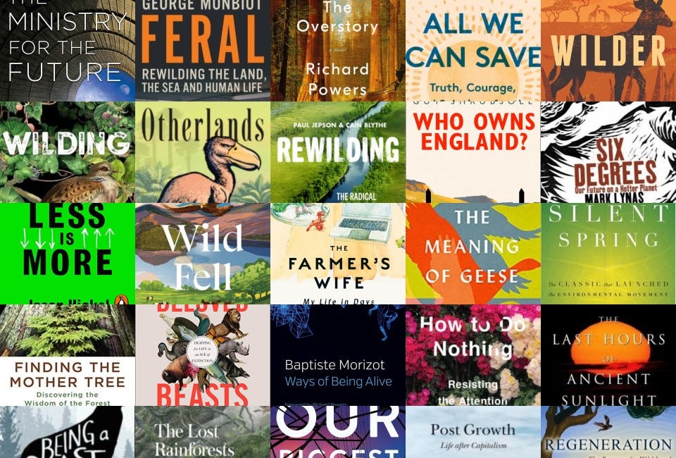 Looking for a next read? Here are 25 nature/rewilding/climate books
