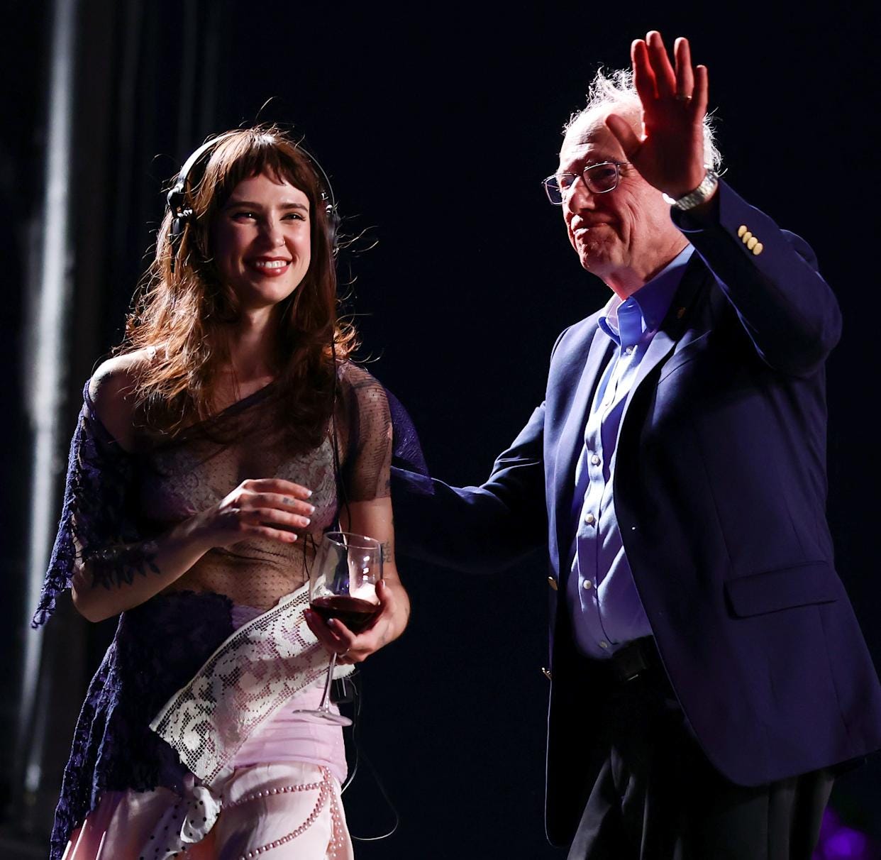 Watch Bernie Sanders Introduce Clairo at Coachella 2025