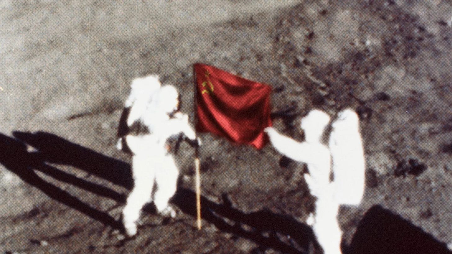 A gianty leap for the Hammer and Sickle