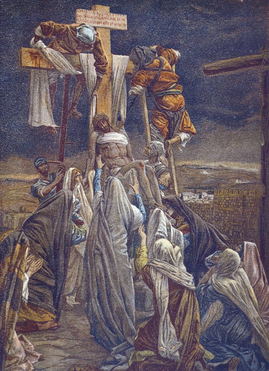 The Descent from the Cross - from “The Life of Our Lord Jesus Christ” -  1899 by James Tissot