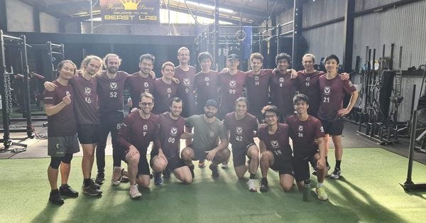 Melbourne Juggernaut 2022 Team Photo on InsideOut Ultimate