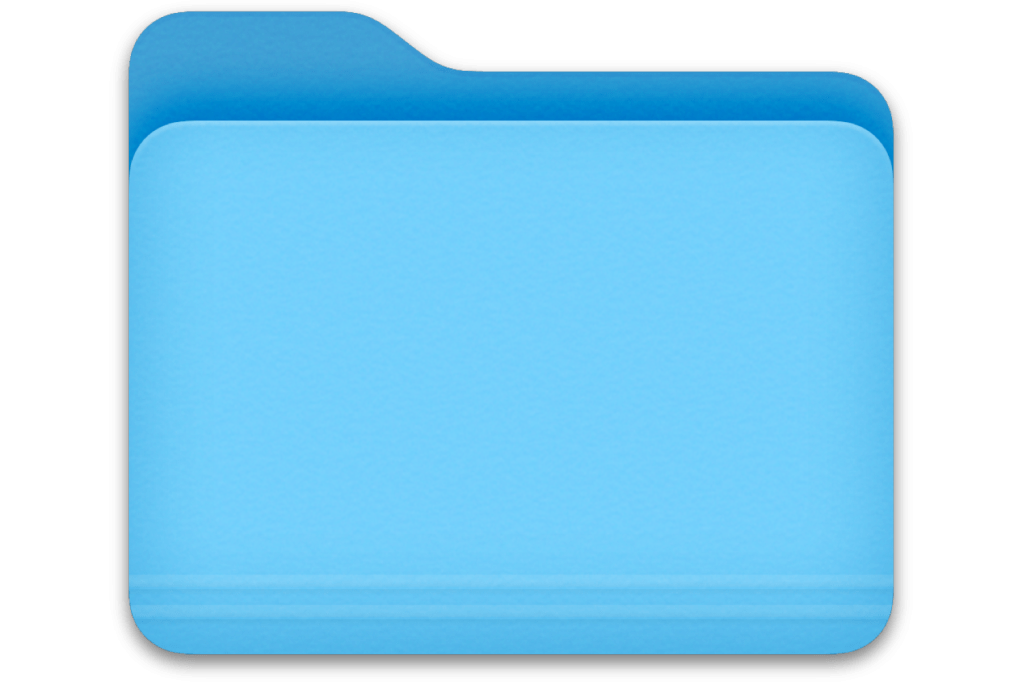 A MacOS folder icon.