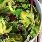 Spinach, Avocado and Pumpkin Seed Salad