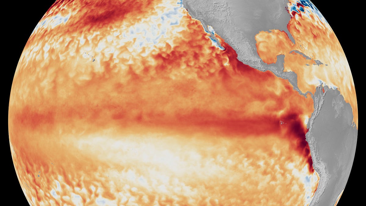 This El Niño is projected to be the largest in at least 150 years
