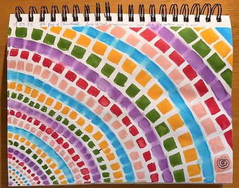 Beginning 12/26, I painted everyday for 12 days.