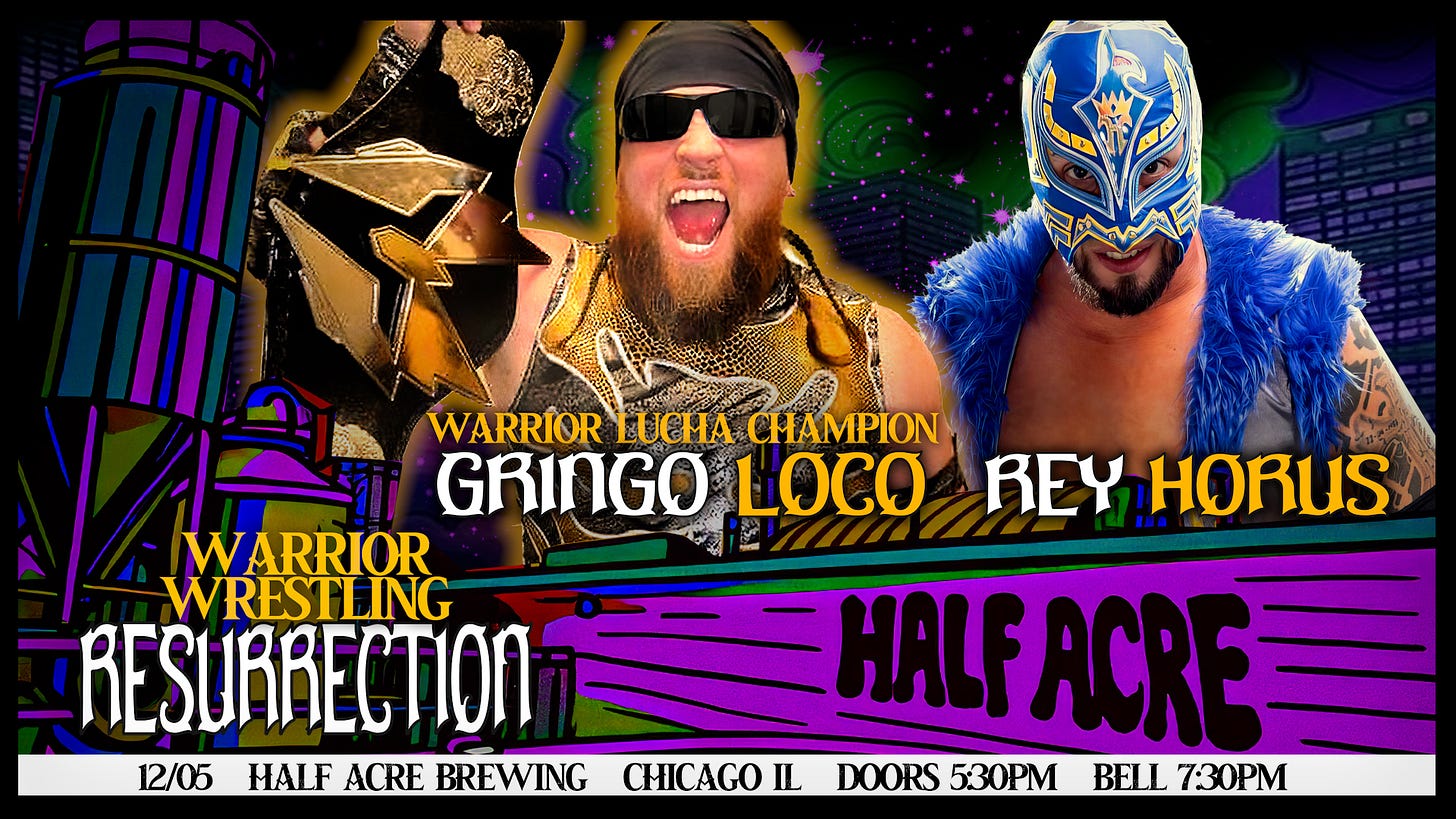 Gringo Loco and Rey Horus Warrior Wrestling Lucha Championship Gringo Loco and Rey Horus Warrior Wrestling Lucha Championship