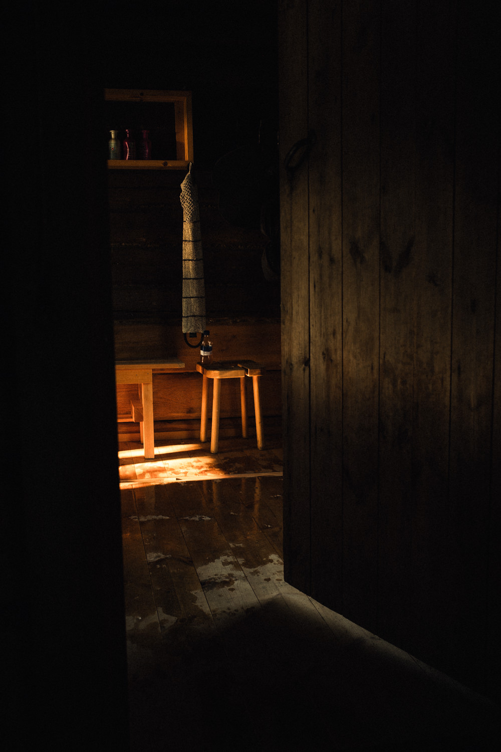 rural finnish wooden sauna