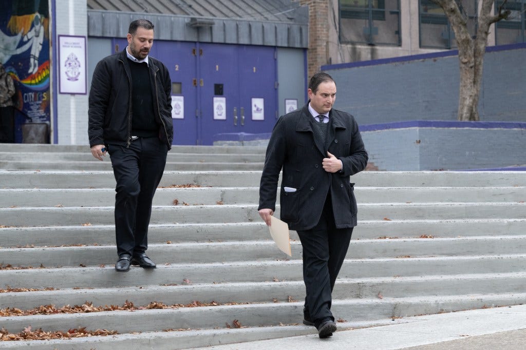 Possible detectives leaving Hillcrest High School on Tuesday Possible detectives leaving Hillcrest High School on Tuesday