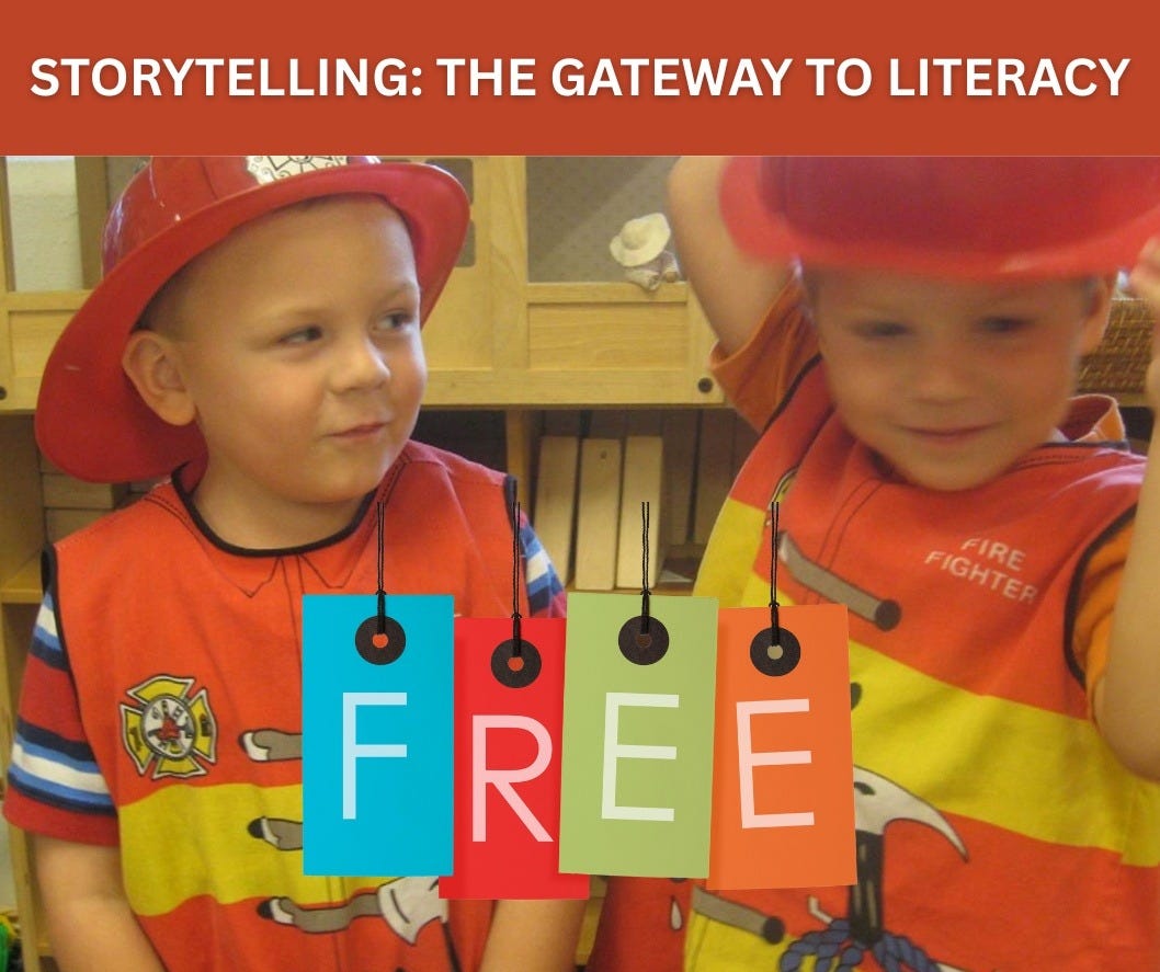 two boys are dressed up as firemen