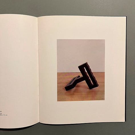 Nigel Hall: Recent Sculpture and Drawings, Text by the artist, Annely Juda Fine Art, London, 1991 [Art Books & Ephemera. Art: © Nigel Hall]