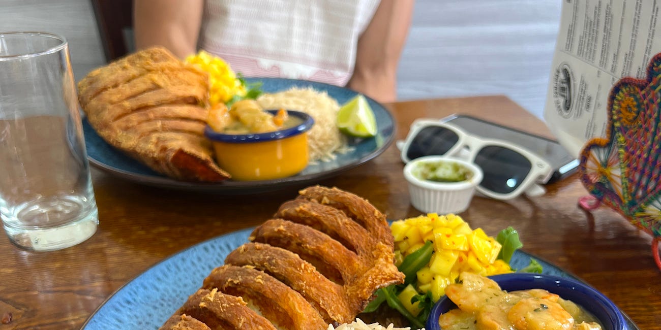 Red snapper and smoked coconut rice in Stockport