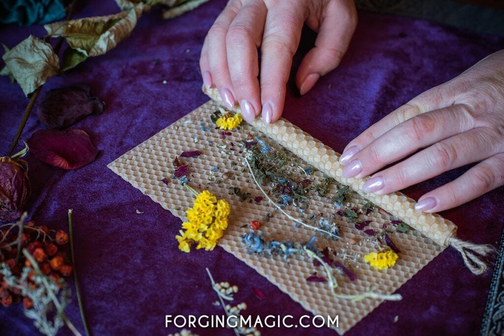 Rolling magic candle
