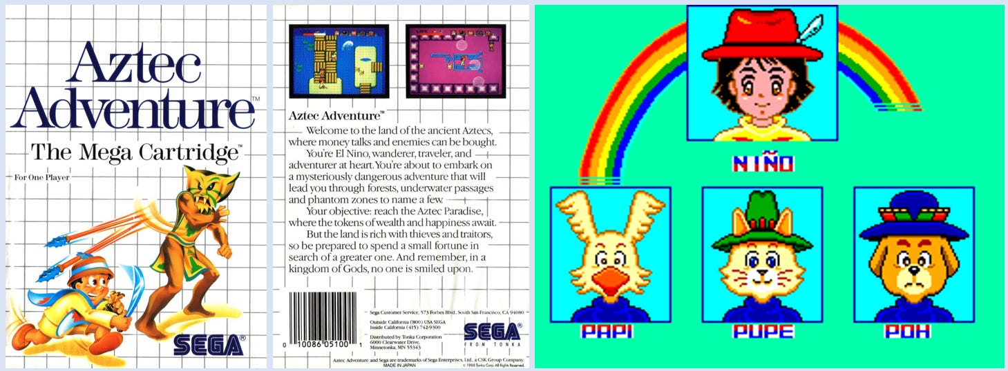 The Classic Arcade and Console Era (1972-1989) - Aztec Adventure