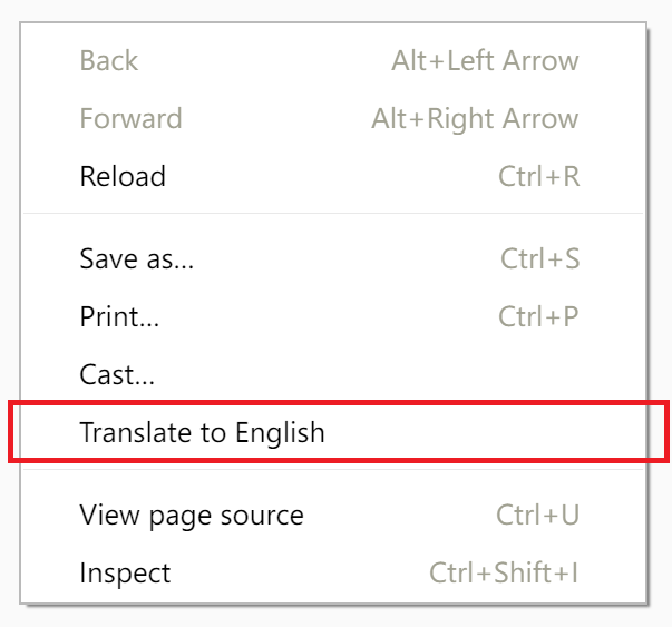 translation - Change default language in the google chrome translator bar -  Super User