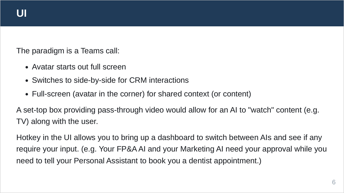 UI will resemble a Teams or Zoom call.
