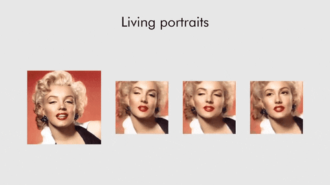 Marilyn Monroe Deepfake : Animated Facial Expressions Created Using Artificial Neural Networks.