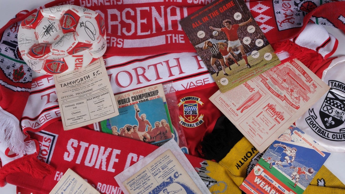 Collection of football programmes and memorabilia nets £5,000 at auction |  Richard Winterton