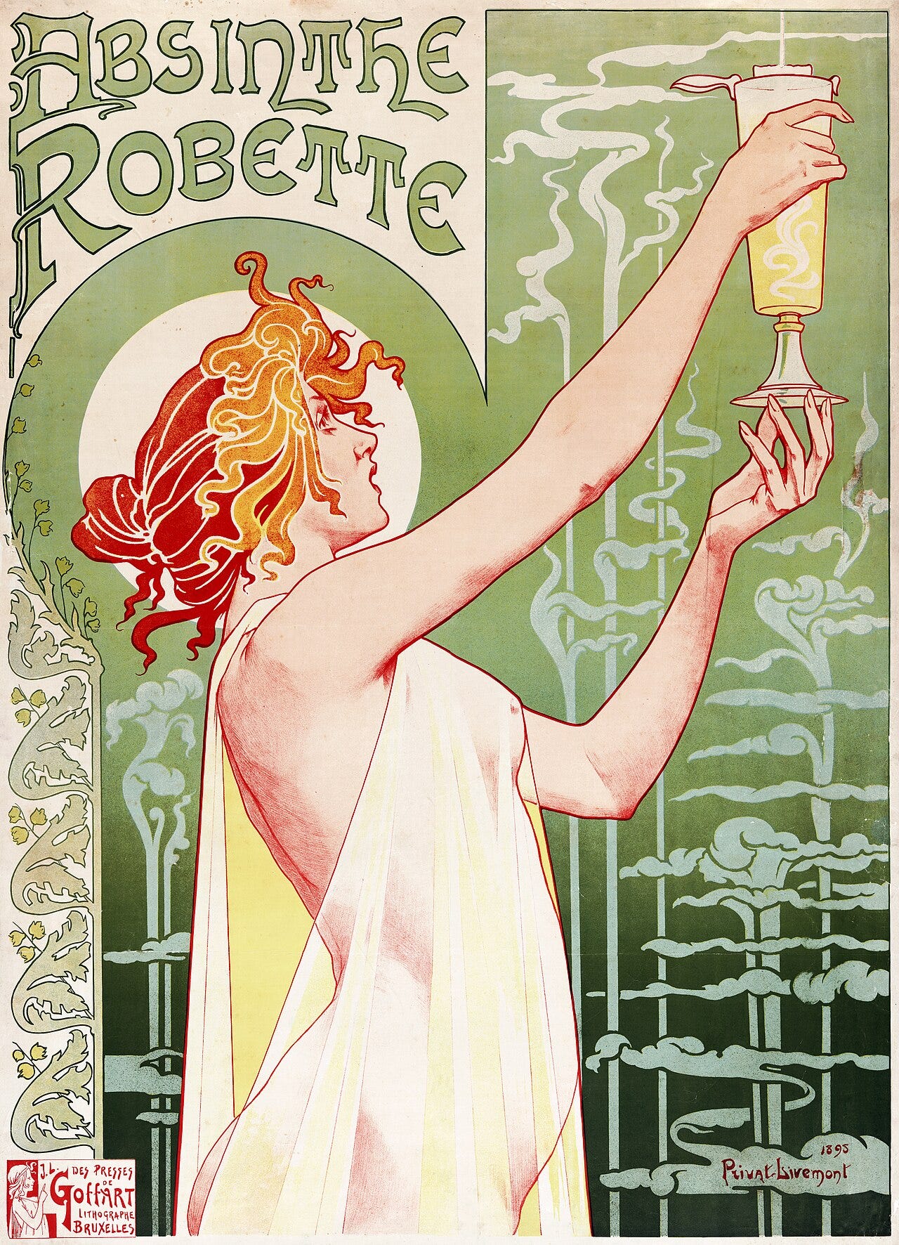 Privat Livemont, Absinthe Robette, 1896 Privat Livemont, Absinthe Robette, 1896