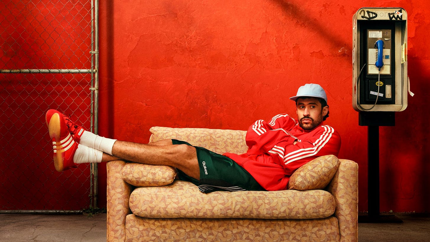 adidas x Bad Bunny Ballerina in Vivid Red
