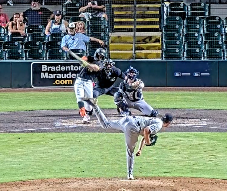 Iredale Homers Twice, Marauders Split Doubleheader with Flying Tigers