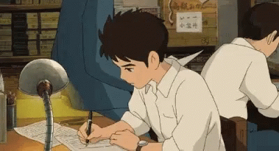 Anime Boy GIF - Anime Boy Studying - Discover & Share GIFs