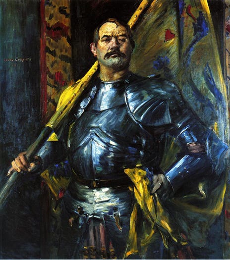 Self-Portrait as Standard Bearer, 1911 - Lovis Corinth