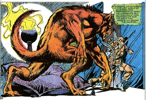 Panel/Page from "The Warlord" #22 (Apr 4, 1979). Art by Mike Grell / Inks by Vince Colleta