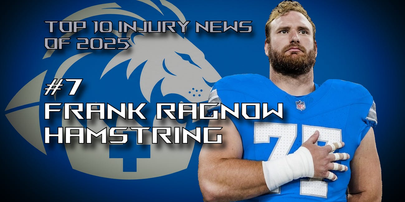 Lions Top 10 Injury News of 2025: #7 Frank Ragnow Hamstring