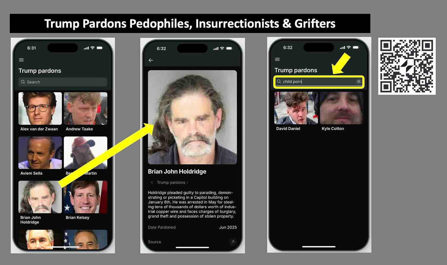 Trump Pardons Pedophiles, Insurrectionists and Grifters (PIGs)