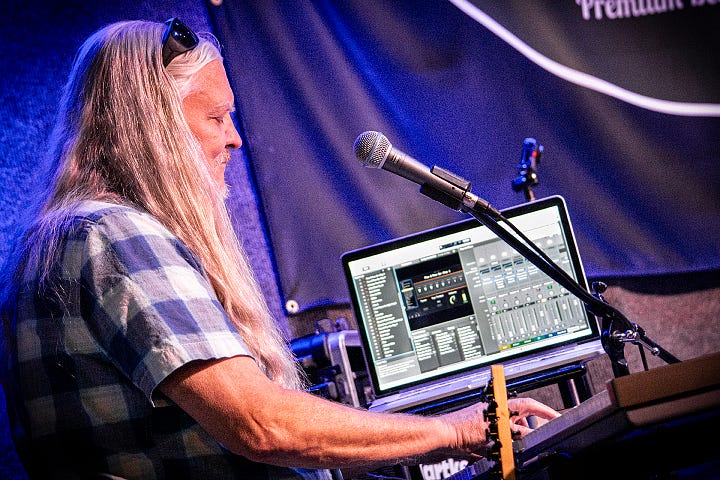 Mike Estep, keyboards, guitar, vocals, A.A. Bottom / all photos by author