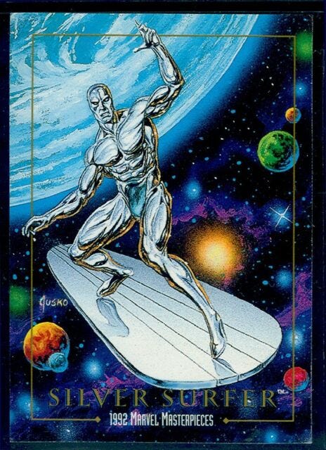 SILVER SURFER, 1992 Marvel Masterpieces #90, single card | eBay SILVER SURFER, 1992 Marvel Masterpieces #90, single card | eBay