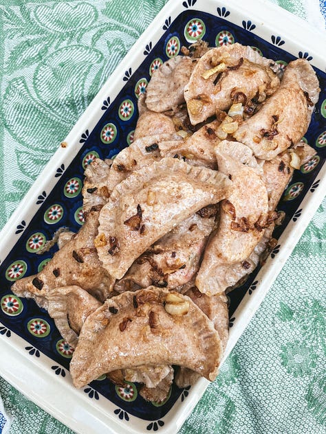 Making pierogi healthy