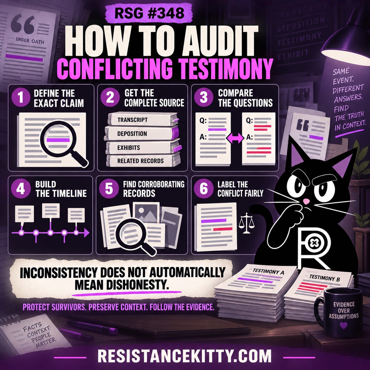 RSG #348: How To Audit Conflicting Testimony Across Epstein Investigations RSG #348: How To Audit Conflicting Testimony Across Epstein Investigations