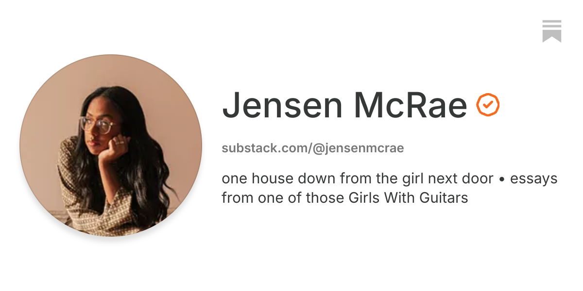 Jensen McRae | Substack