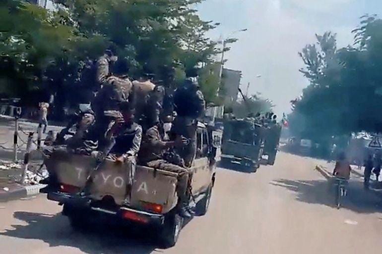 Vehicles carrying armed men drive along a street in Alamata, Ethiopia, after a pro-government militia said that Ethiopia's military and allied militiamen had captured the town, in this screengrab from a social media video released on September 28, 2026. SOCIAL MEDIA/via REUTERS THIS IMAGE HAS BEEN SUPPLIED BY A THIRD PARTY. NO RESALES. NO ARCHIVES. Verification Lines: Reuters verified the location from the buildings, trees and road layout which matched satellite imagery. Coordinates: 12.41527995284219, 39.55933110939185. The date when the video was filmed and the exact identity of the armed men could not be verified. However, a pro-government militia said on Monday that Ethiopia's military and allied militiamen captured the town of Alamata. No older versions of the video found posted online before September 28. Vehicles carrying armed men drive along a street in Alamata, Ethiopia, after a pro-government militia said that Ethiopia's military and allied militiamen had captured the town, in this screengrab from a social media video released on September 28, 2026. SOCIAL MEDIA/via REUTERS THIS IMAGE HAS BEEN SUPPLIED BY A THIRD PARTY. NO RESALES. NO ARCHIVES. Verification Lines: Reuters verified the location from the buildings, trees and road layout which matched satellite imagery. Coordinates: 12.41527995284219, 39.55933110939185. The date when the video was filmed and the exact identity of the armed men could not be verified. However, a pro-government militia said on Monday that Ethiopia's military and allied militiamen captured the town of Alamata. No older versions of the video found posted online before September 28.