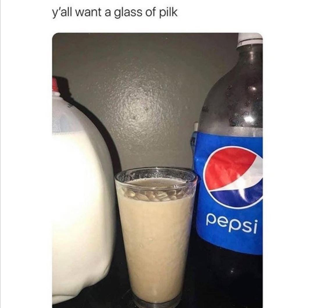 I don't know if "Pilk" counts but I wanted to share. : r/shittyfoodporn