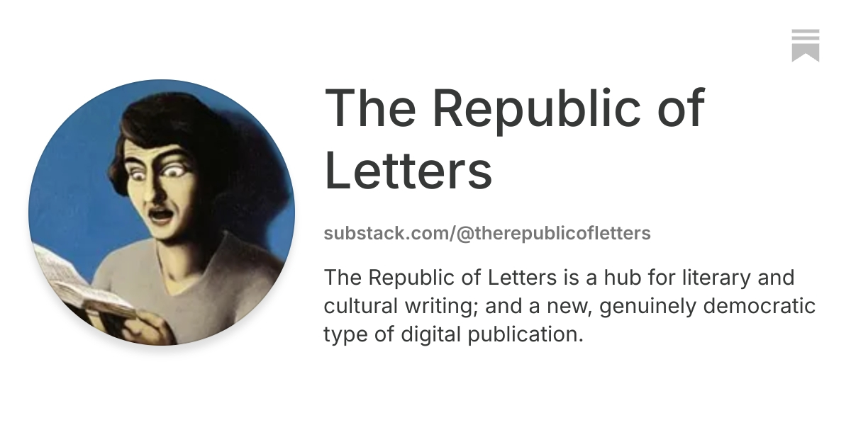 The Republic of Letters | Substack