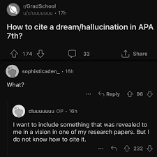 how to cite a dream or hallucination in apa 7th how to cite a dream or hallucination in apa 7th