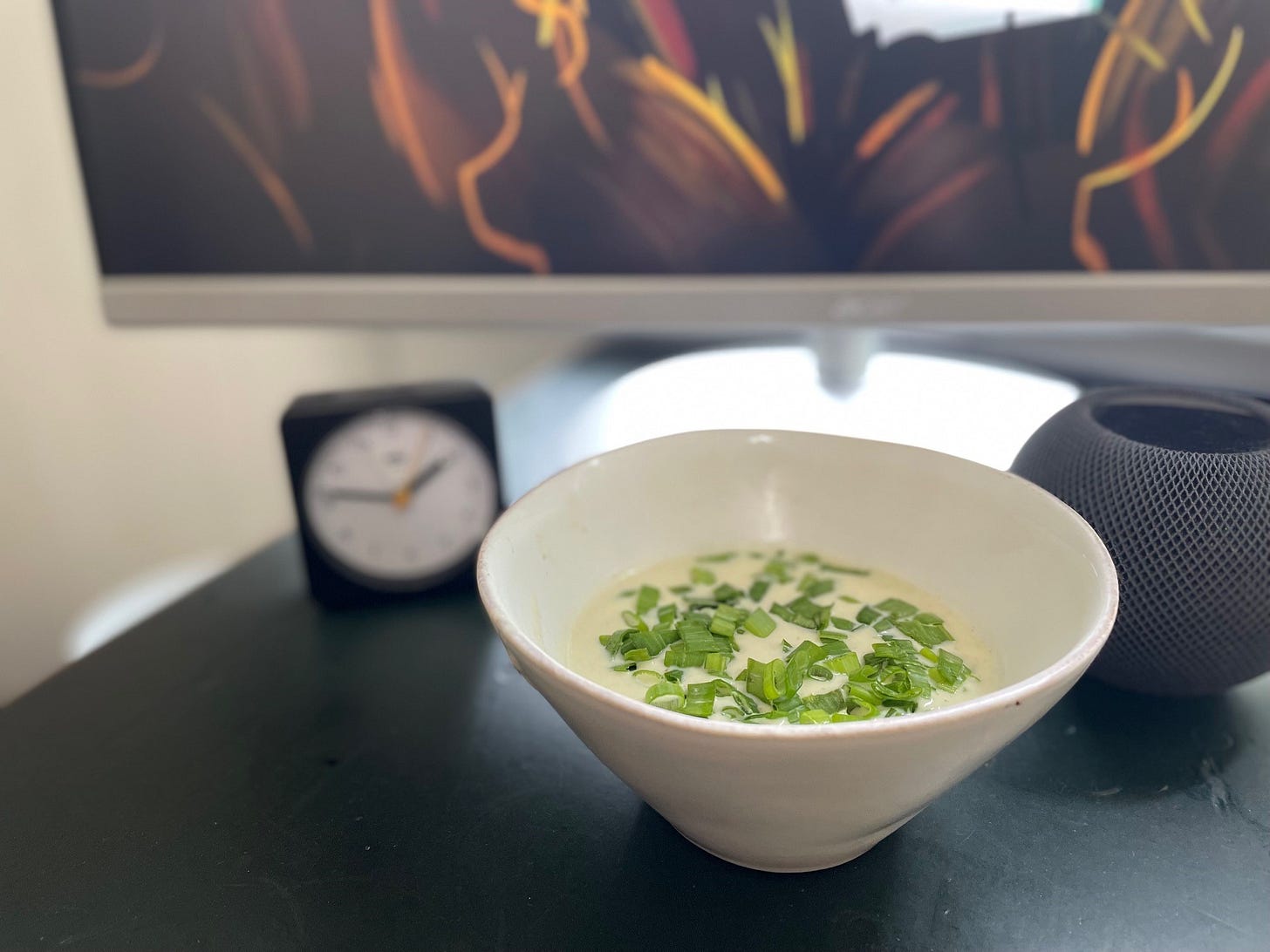 Soup on table