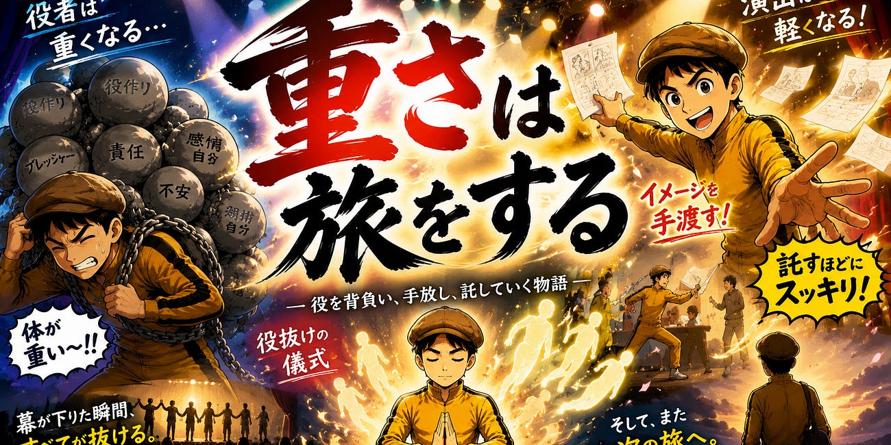 重さは旅をする