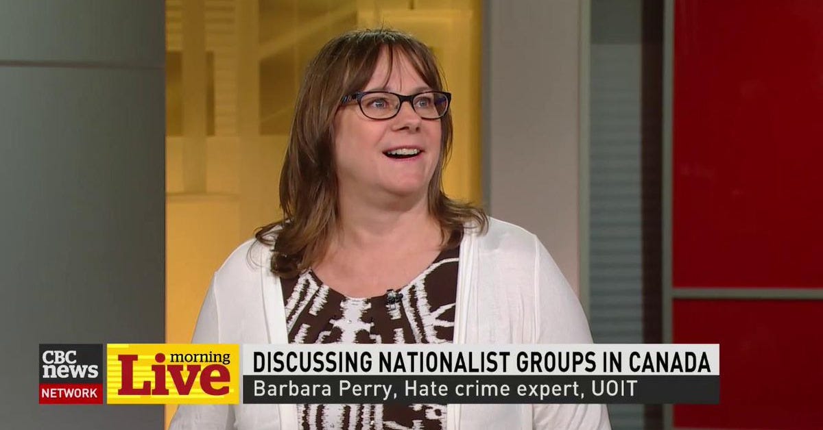 Hate crime expert Barbara Perry on nationalism in Canada Hate crime expert Barbara Perry on nationalism in Canada