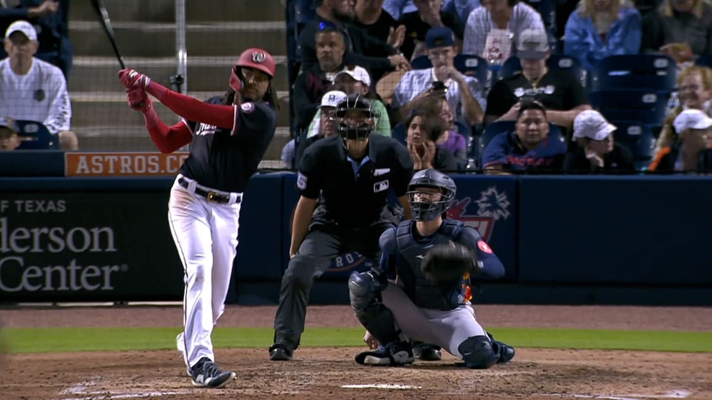 James Wood's solo home run | 02/24/2024 | Washington Nationals