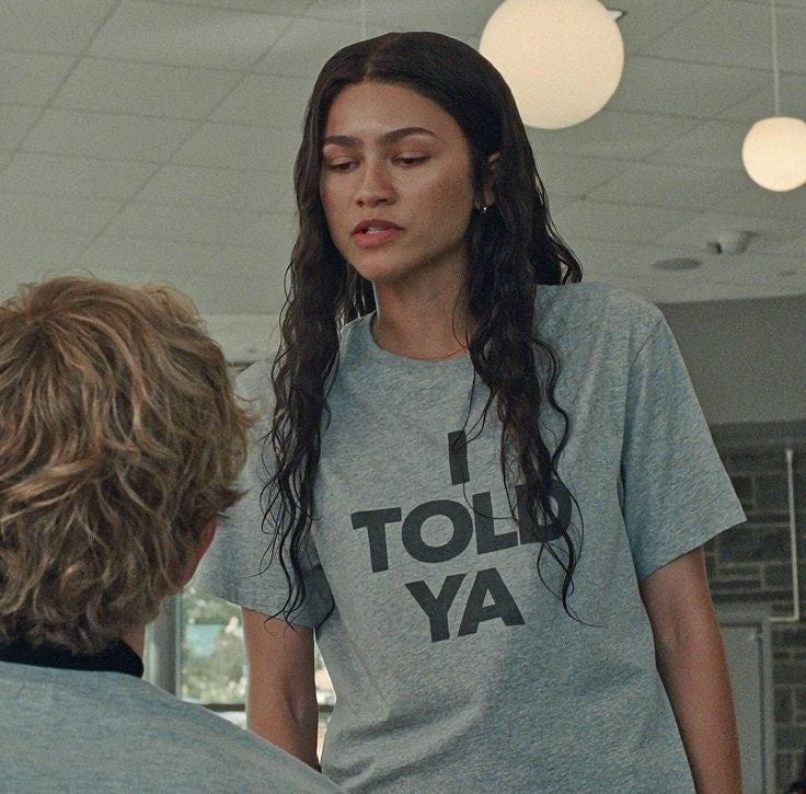 zendaya I TOLD YA t shirt