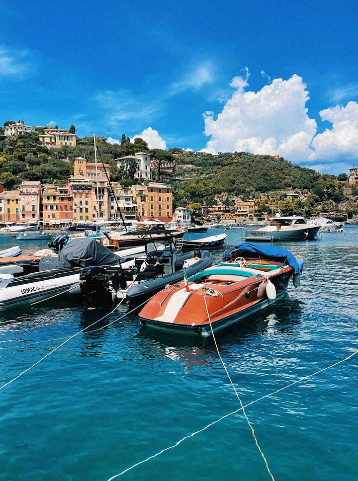 Boats in Portofino, Italy