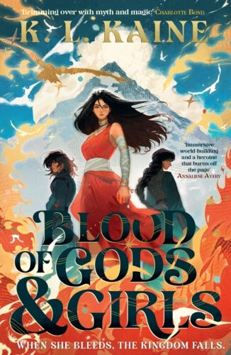 Book cover of Blood of Gods and Girls by Katja Kaine