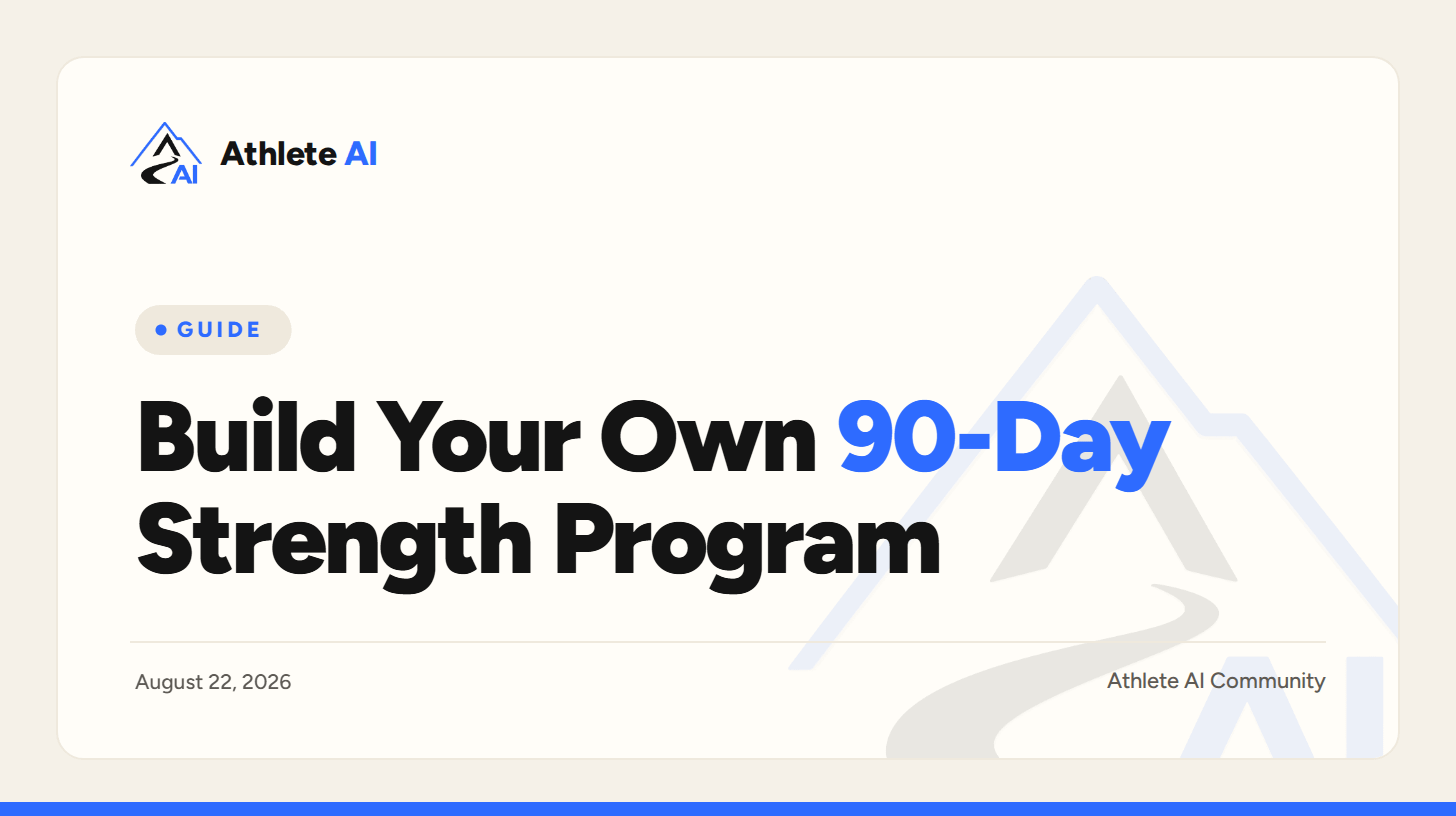 Build Your Own 90-Day Strength Program