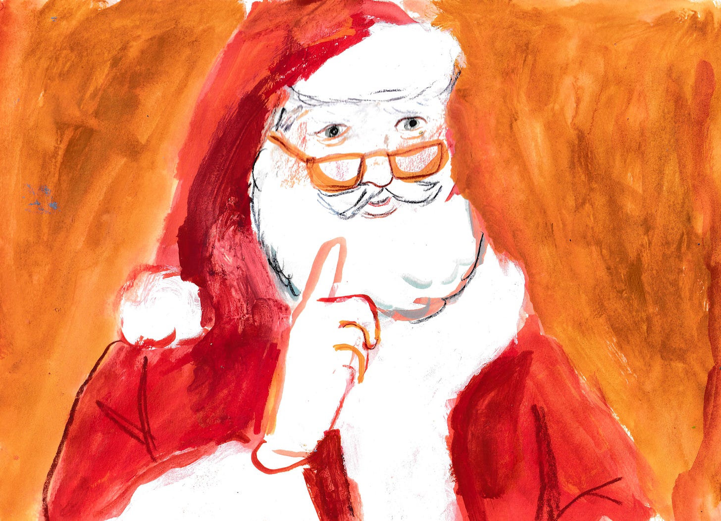 Santa Claus illustration by Beth Spencer