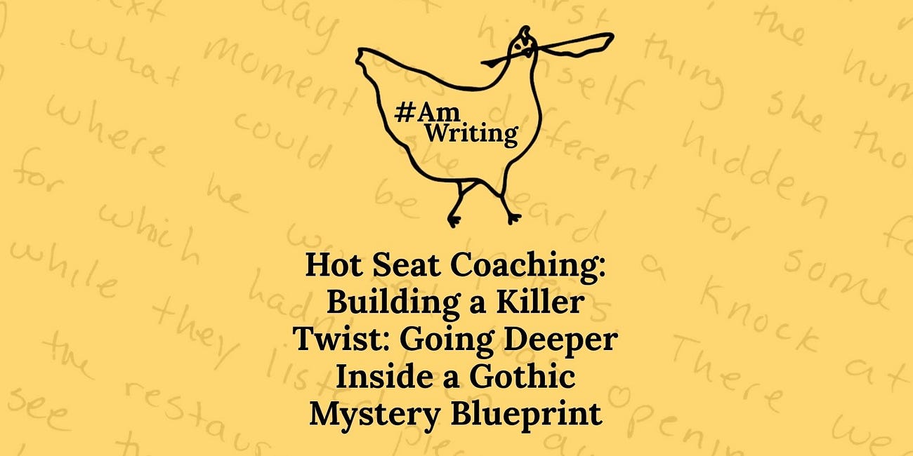 Hot Seat Coaching: Building a Killer Twist: Going Deeper Inside a Gothic Mystery Blueprint
