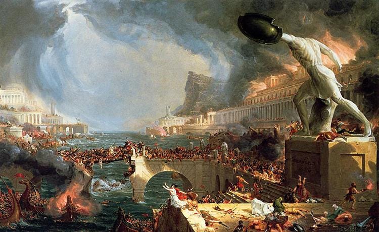 The Course of Empire: Destruction, 1836 - Thomas Cole - WikiArt.org