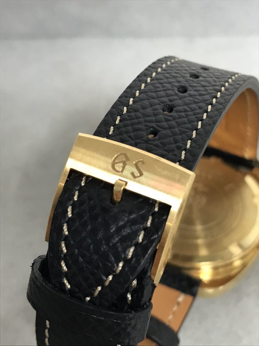 稼働品 美品 SEIKO セイコー グランドセイコー ハイビート 36000 腕時計 手巻き 4520-8010 メンズ 18K 金無垢 